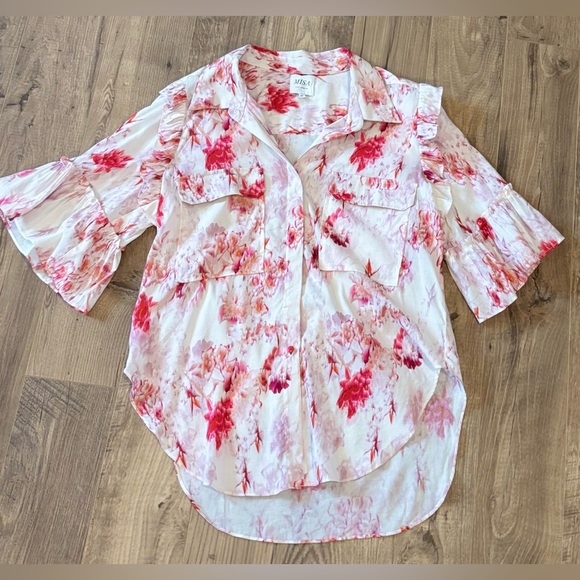 MISA Los Angeles Ana Top – “Abstract Rose Flora” – NWOT – Size Medium - Picture 3 of 9